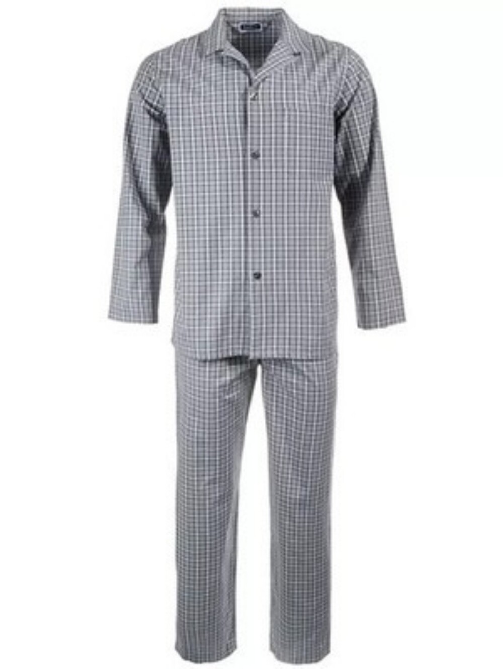 Club Room Men's 2-Pc. Solid Oxford Pajama Set, Created for Macy's - Grey